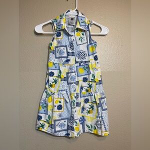 Alex’s Lemonade Stand Patterned Kids Dress - M